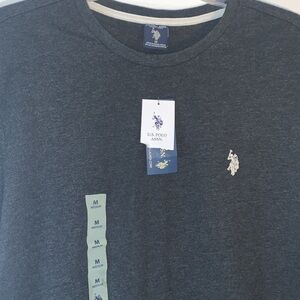 NWT U.S. Polo Assn. Men's Long Sleeve Crew Neck Solid Thermal Shirt, sz Medium